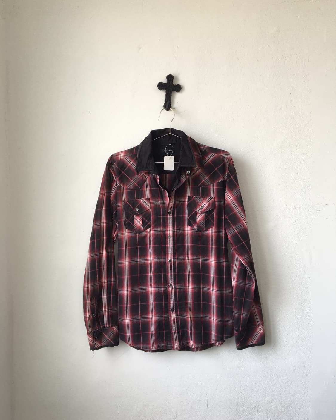 Double collar check pattern hsirt 상품이미지2