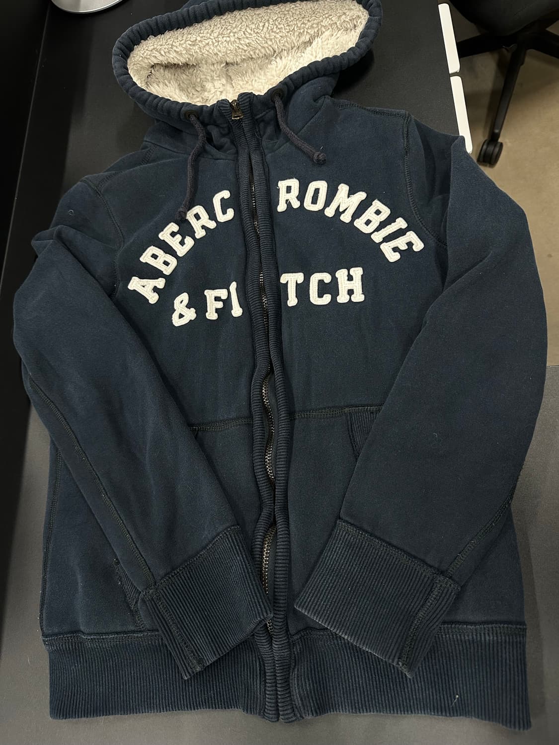 아베크롬비 네이비 후드 집업 상품이미지4