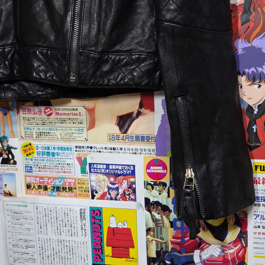 빈티지 블랙 락시크 펑크 양가죽 라이더 자켓 상품이미지7