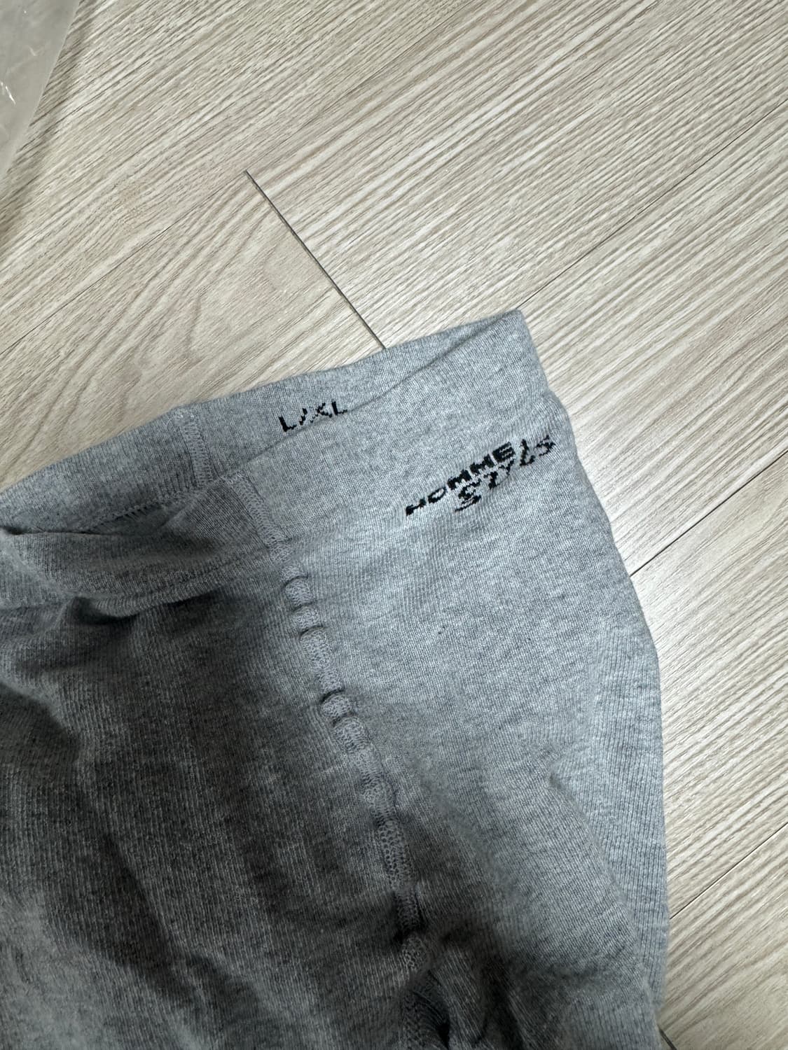 HOMME GIRLS 옴므걸스  HG 로고 타이즈 스타킹 그레이 상품이미지4