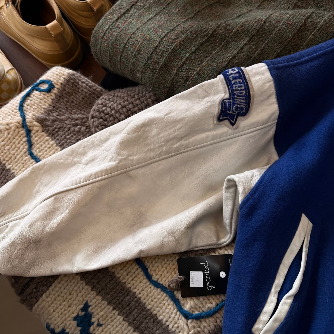 캐나다 토론토 레더 암 바시티 캐나다 바시티 상품이미지3