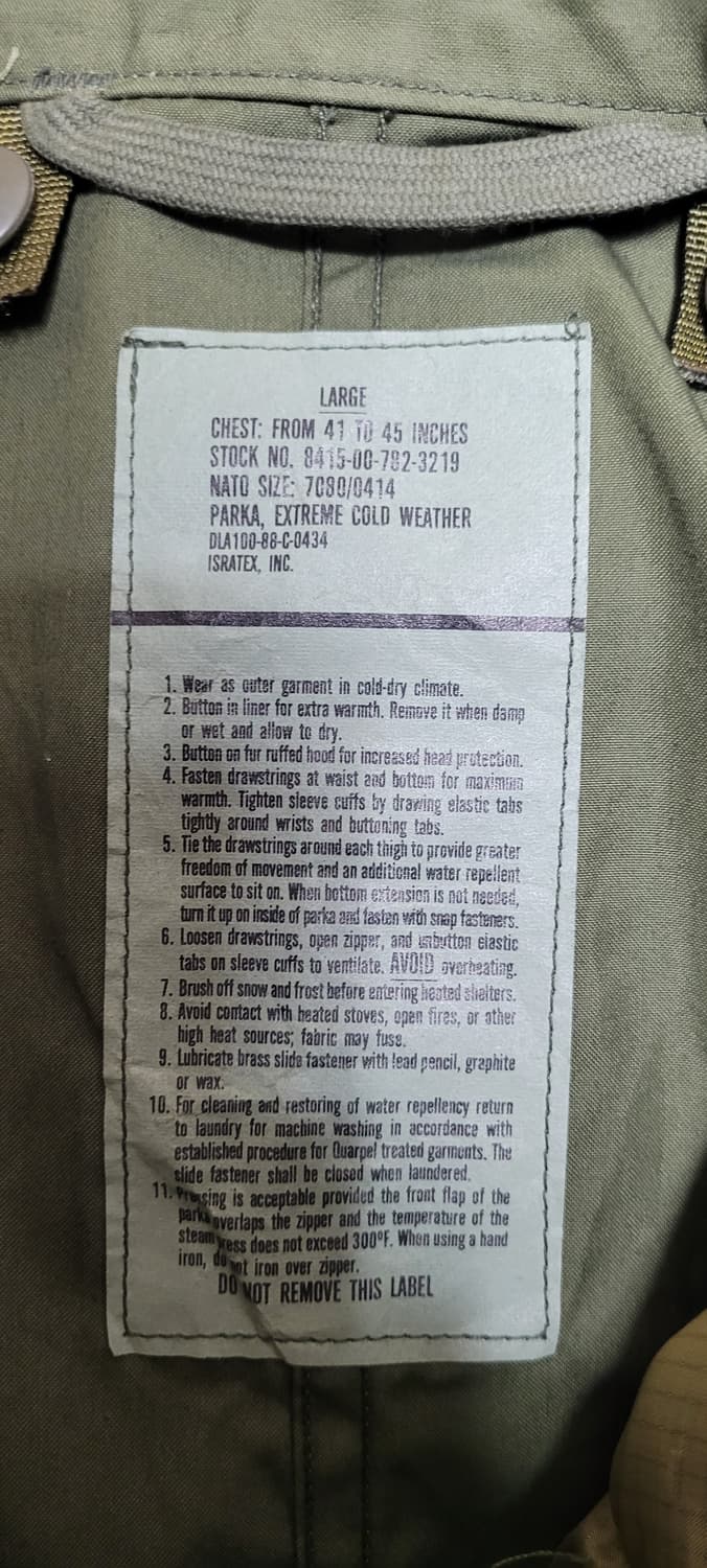 피쉬테일 오리지널 m65 개파카 라지 L사이즈 상품이미지2