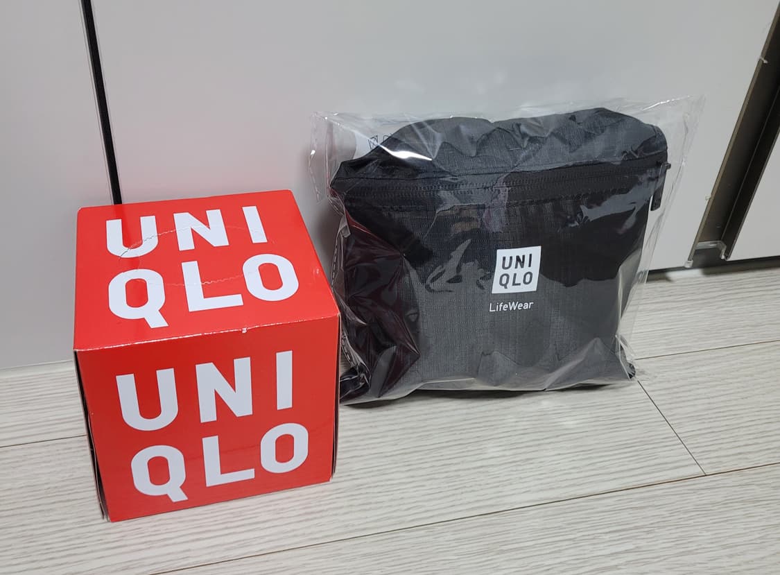 유니클로 포켓더블 더플백 + 큐브 티슈 상품이미지1