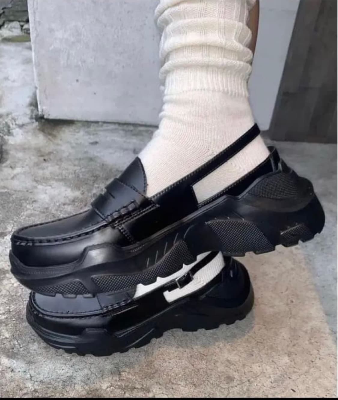 아키코아오키 데미 폭스 레더 블랙 240 상품이미지1