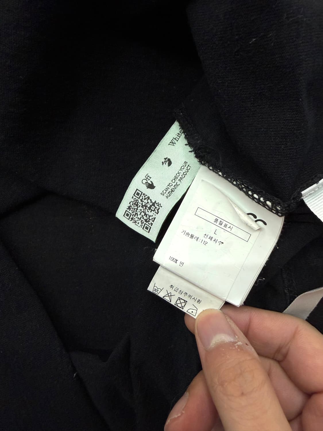 .L/ 오프화이트 신형 로고 프린팅 반팔 상품이미지8