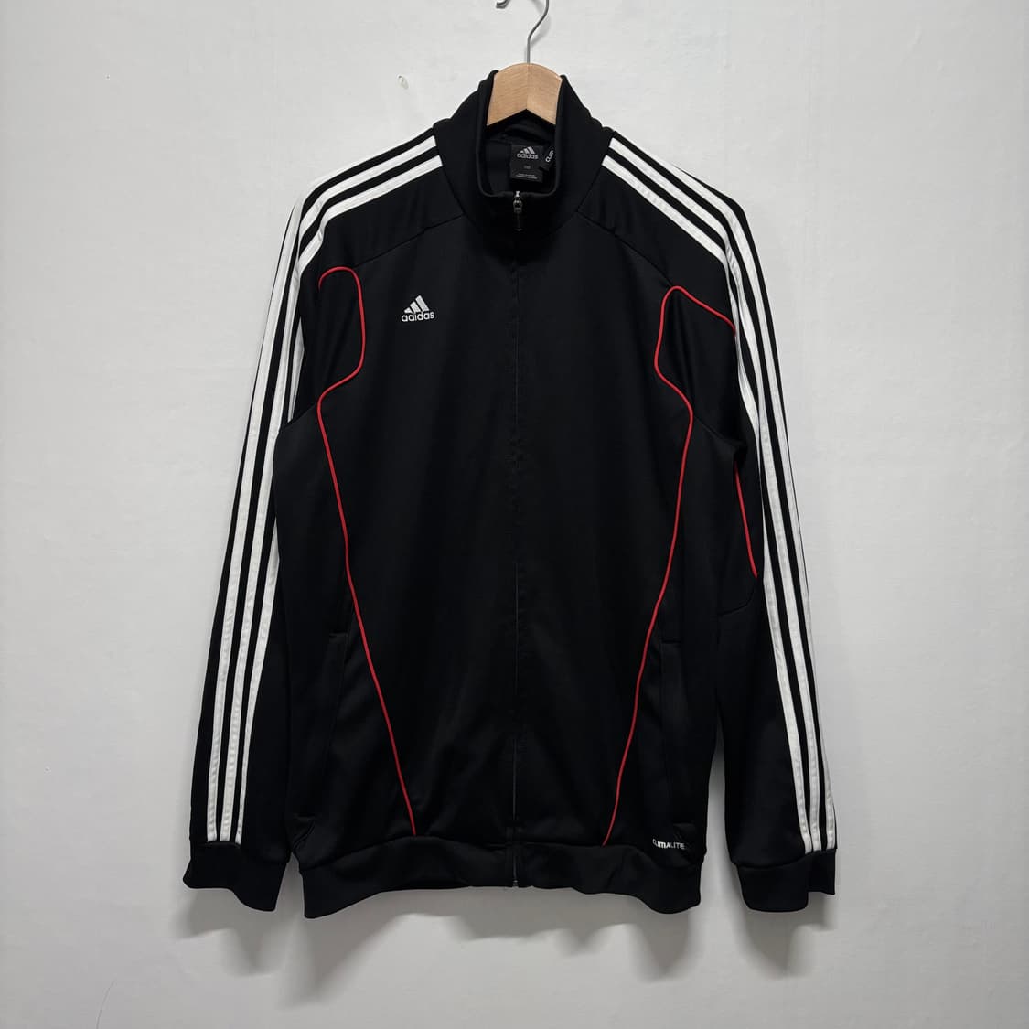 아디다스 블랙 삼선 오버 트랙탑 상품이미지1