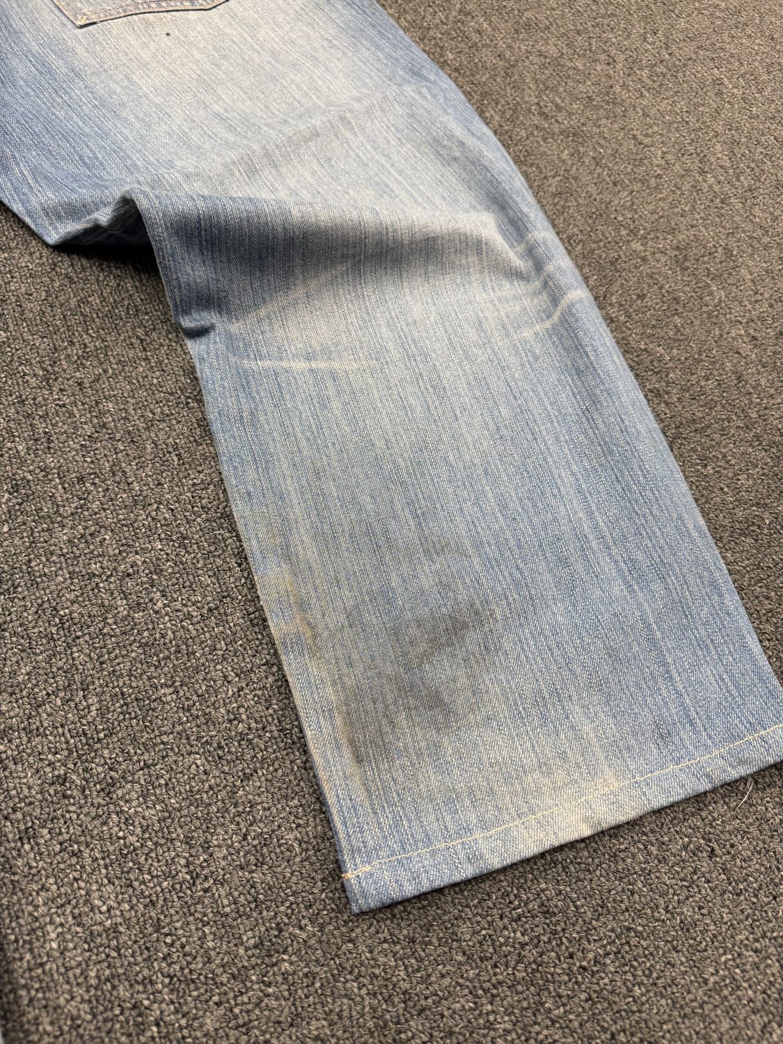 36) 로카웨어 빈티지 y2k 핸드드로잉 커스텀 연청 힙합팬츠 상품이미지9