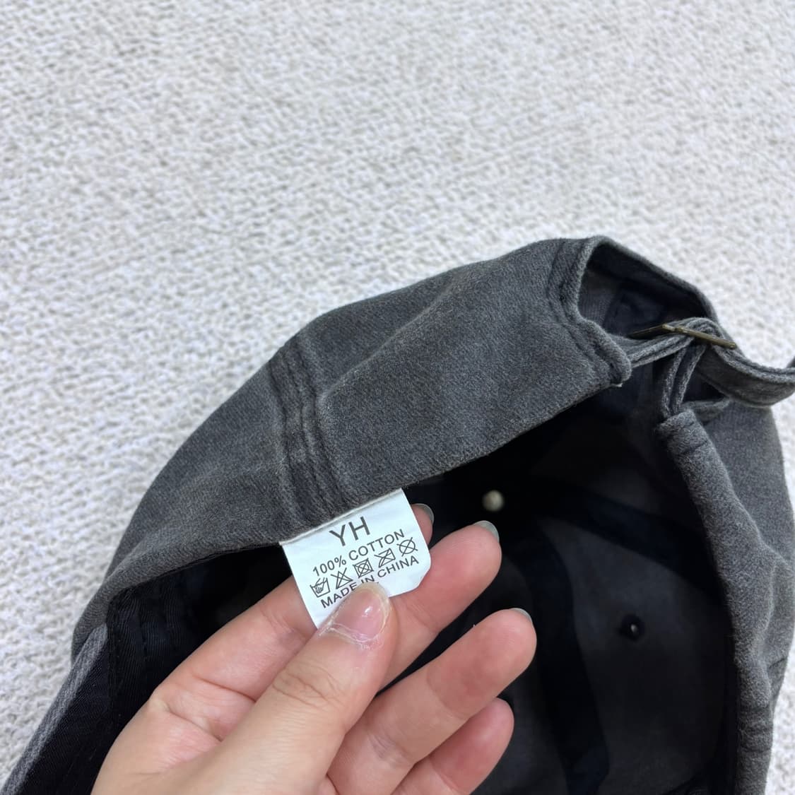 F 빈티지 피그먼트 워싱 레터링 볼캡 0615E 상품이미지7