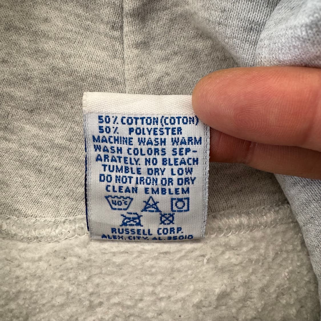 90s 러셀 빈티지 스웻 후드티 made in USA (L)    상품이미지6