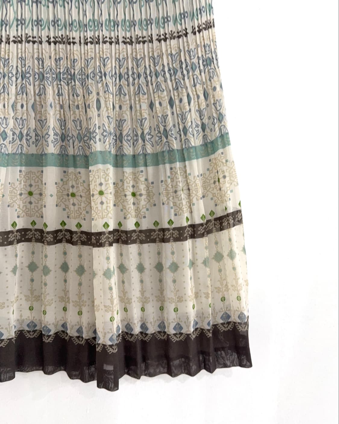 Boho Pleated Midi Skirt 상품이미지8
