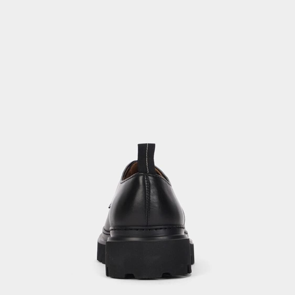 43(280mm) 시스템옴므 소가죽 레이스업 더비 슈즈 로퍼 구두-블랙 상품이미지4