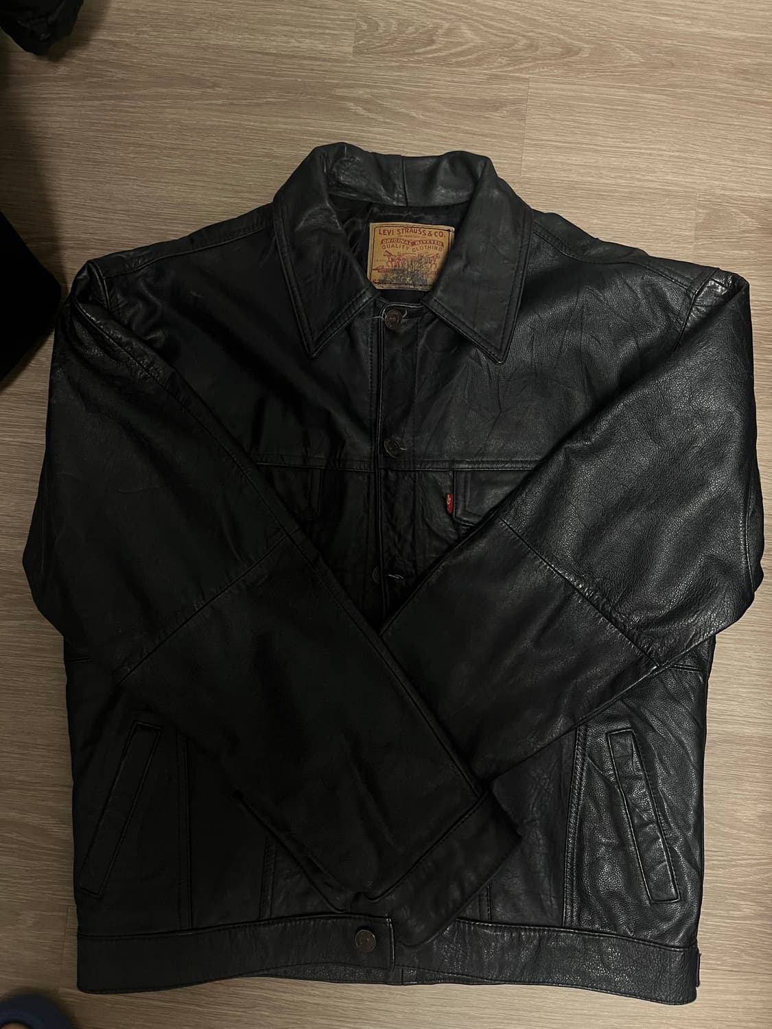 리바이스 레더 트러커 자켓 상품이미지1