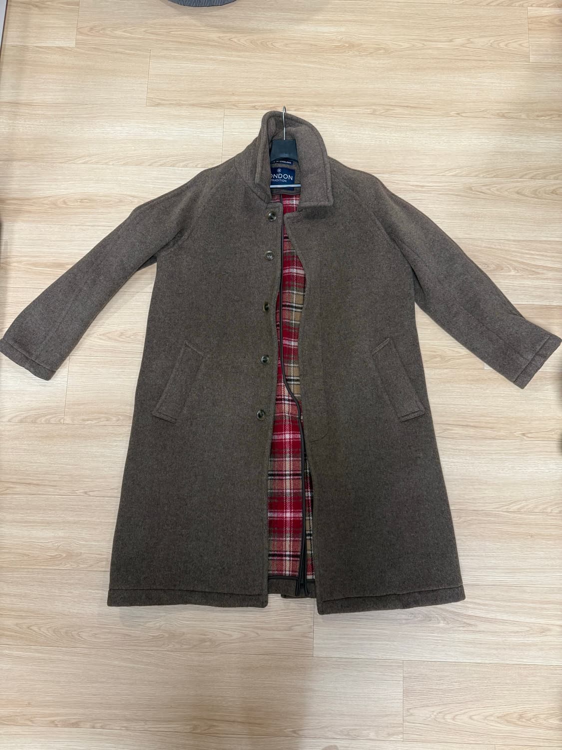 [Made in England] 런던트레디션 발마칸 코트 코코아브라운 상품이미지1