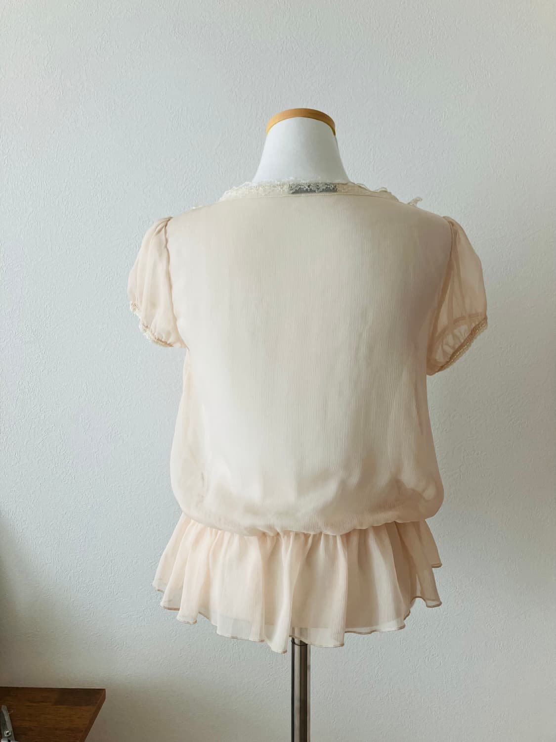 일본빈티지 Rose Bud 레이스 블라우스 로걀 히메갸루 상품이미지3