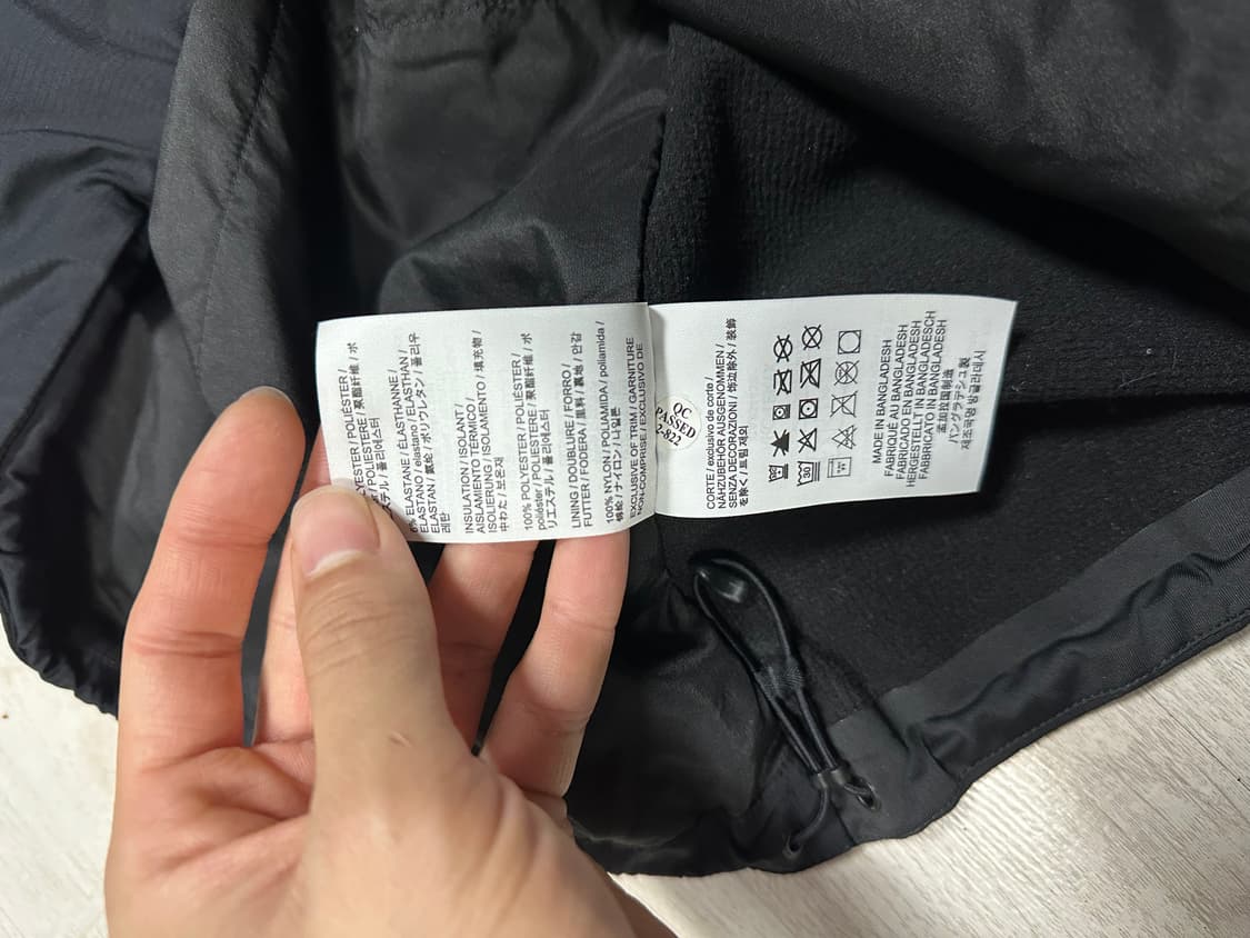 아크테릭스 아톰 LT 블랙 L [1회착용] 상품이미지6