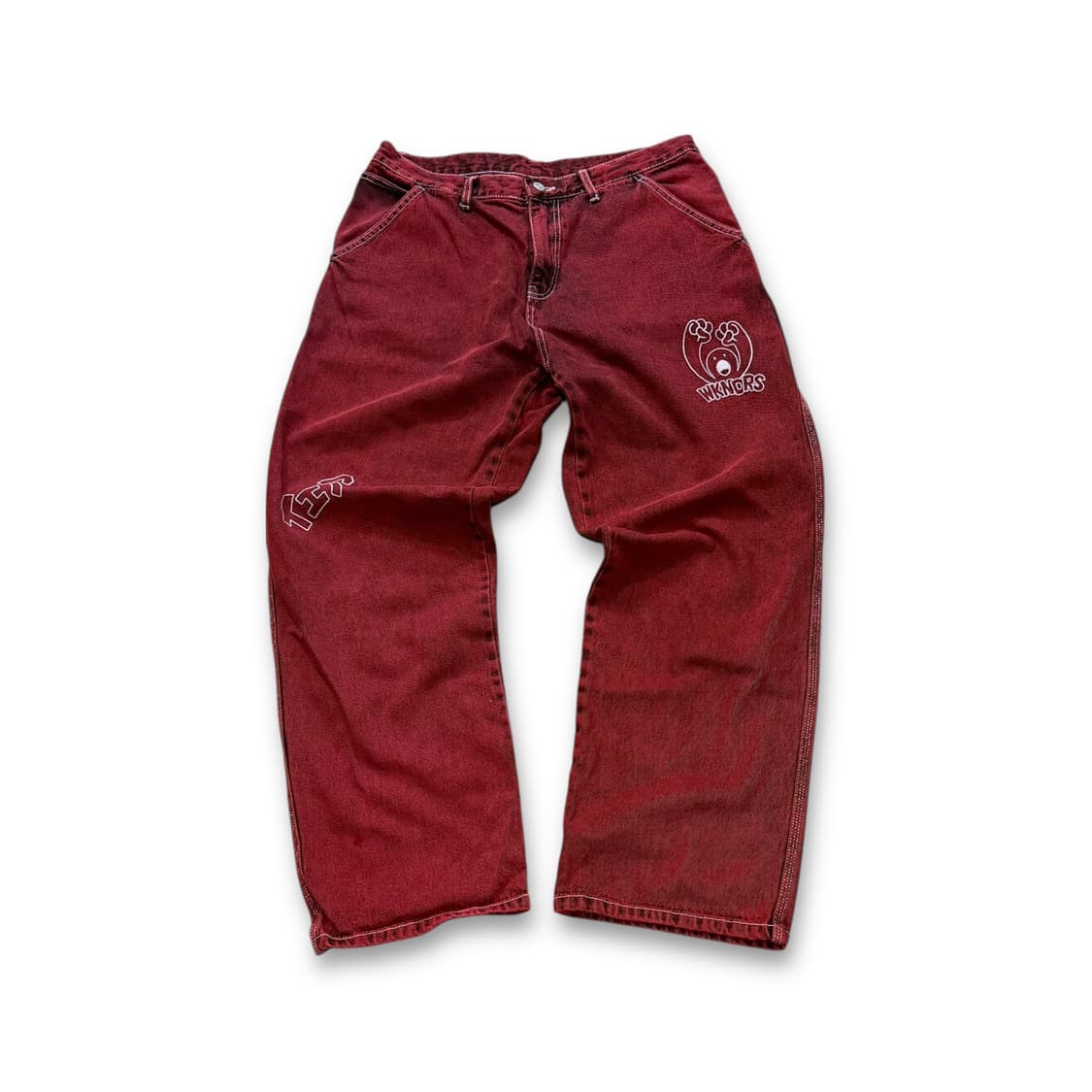 위캔더스 88트럭커 레드 팬츠 상품이미지1