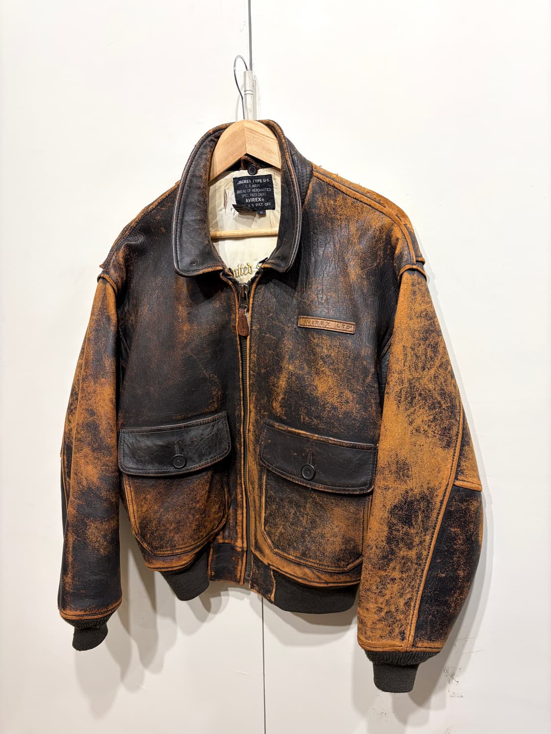 아비렉스 G-1 레더 자켓 상품이미지3