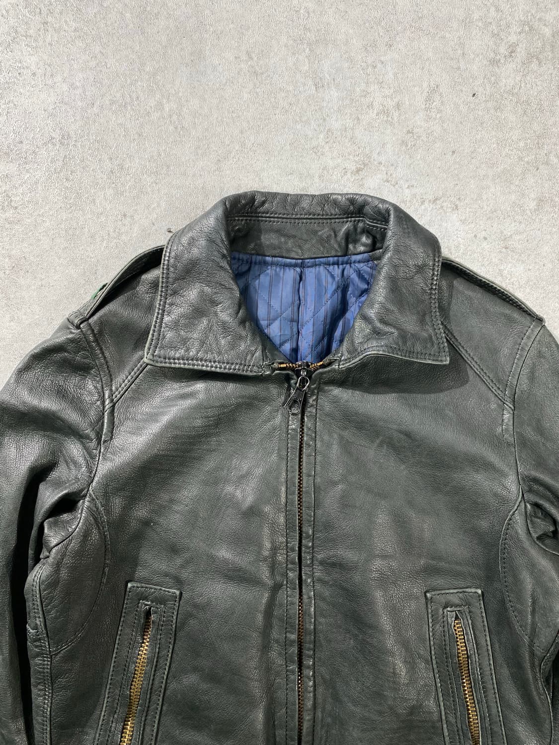 [S] Dritte 드리떼 고트스킨 투웨이 람포집업 레더자켓 상품이미지2