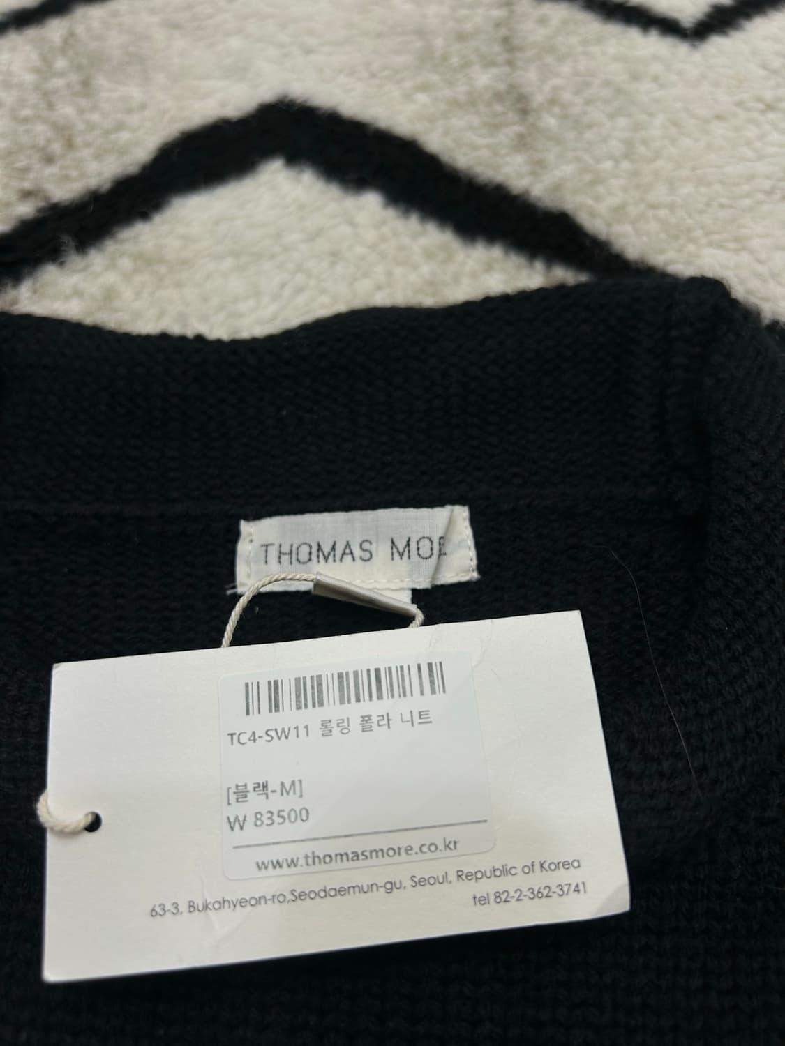 [M]토마스모어 롤링 폴라 니트/블랙 상품이미지6
