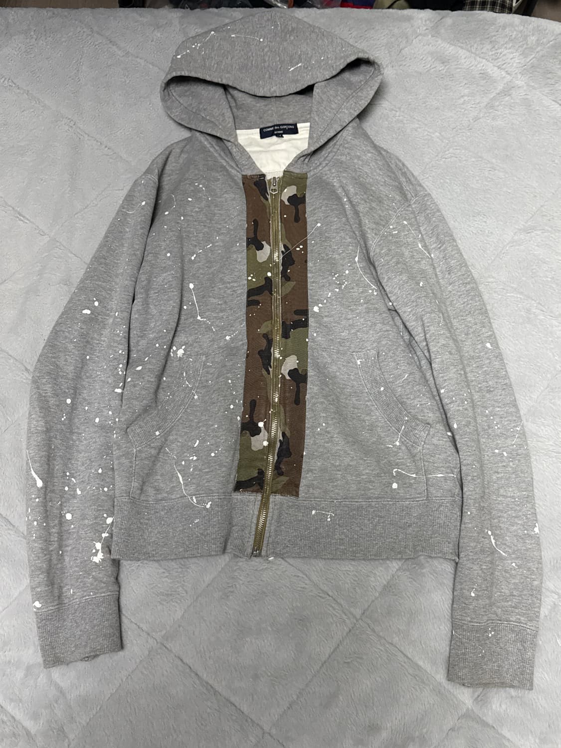 꼼데가르송 옴므 페인팅디테일 후드집업 상품이미지2