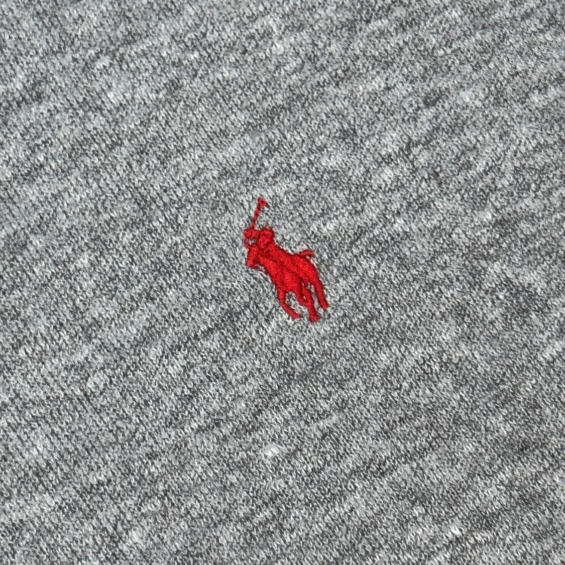 M) 폴로 랄프로렌 반집업 풀오버 코튼 니트 그레이 상품이미지4