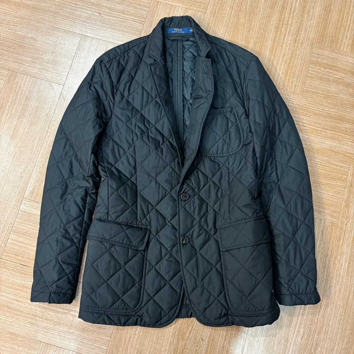 폴로 랄프로렌 우먼즈 블랙 패디드 블레이저 자켓 상품이미지1