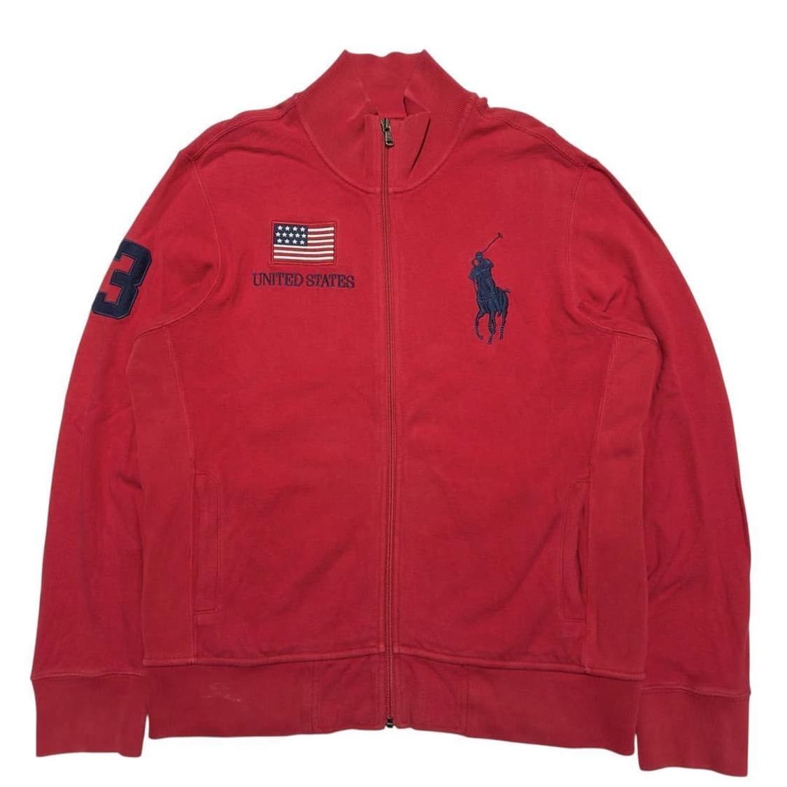 [LL] 폴로 랄프로렌 빅포니 USA 성조기 피케 집업 자켓 상품이미지1