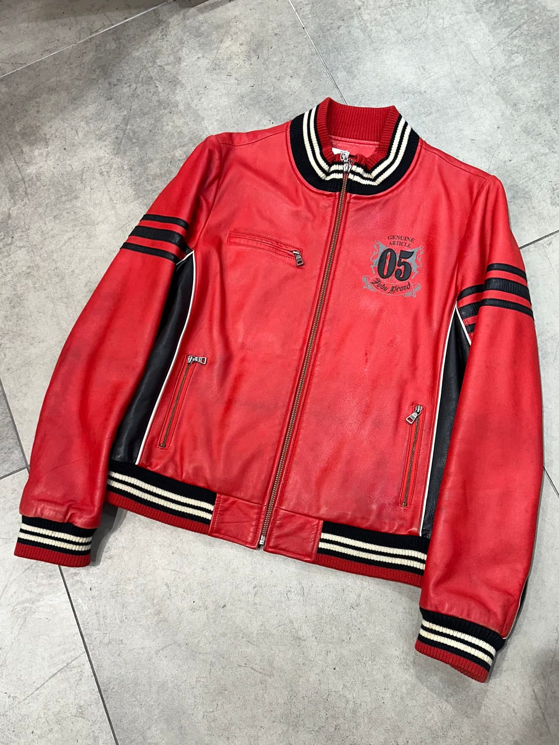00s Fubu 양가죽 레더 자켓 상품이미지1