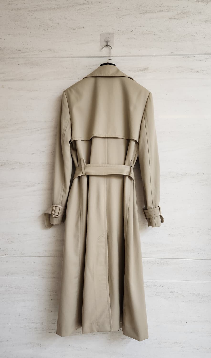 아이잗컬렉션 블랙라벨 더블 브레이스티드 울 트렌치코트 55사이즈 상품이미지8