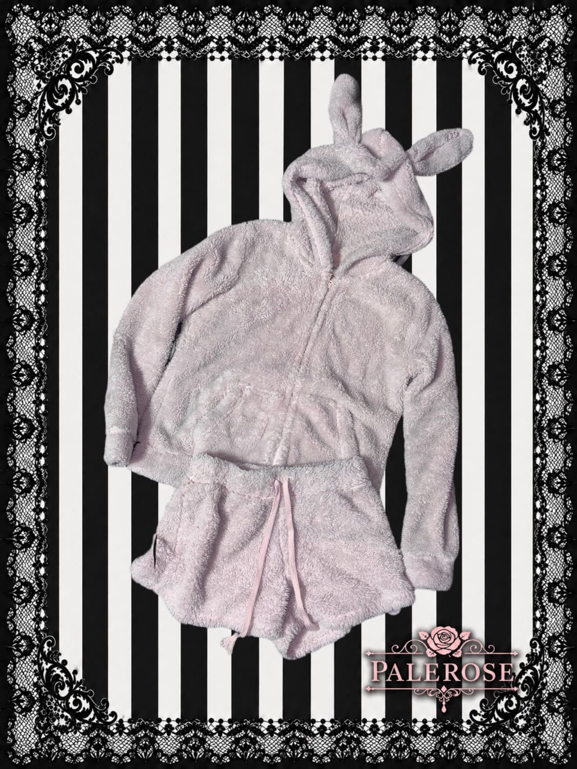 Pink Rabbit Hoodie Set 상품이미지1