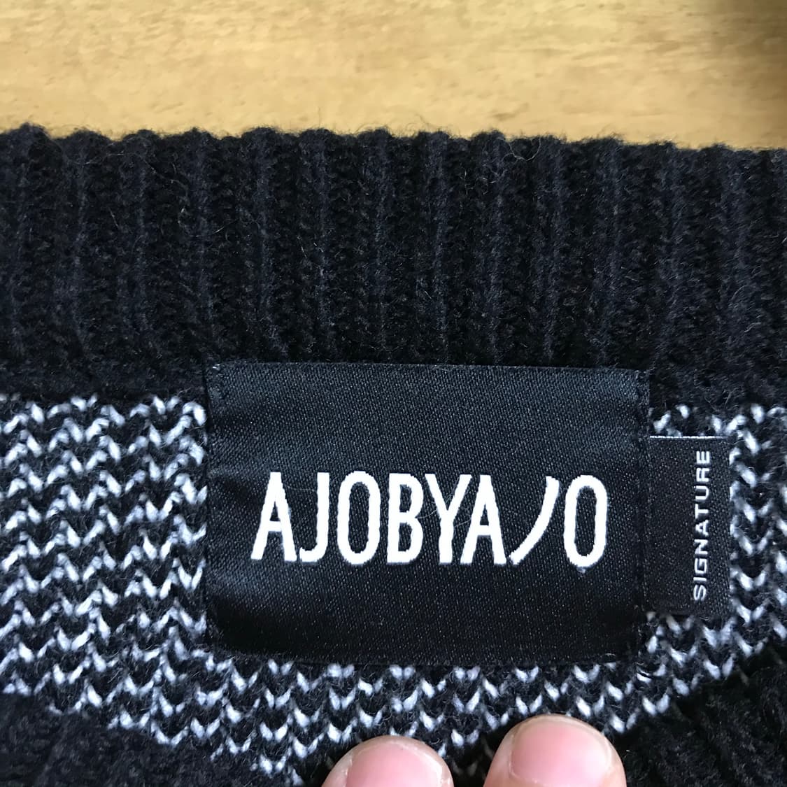 아조바이아조 라운드 니트 상품이미지3