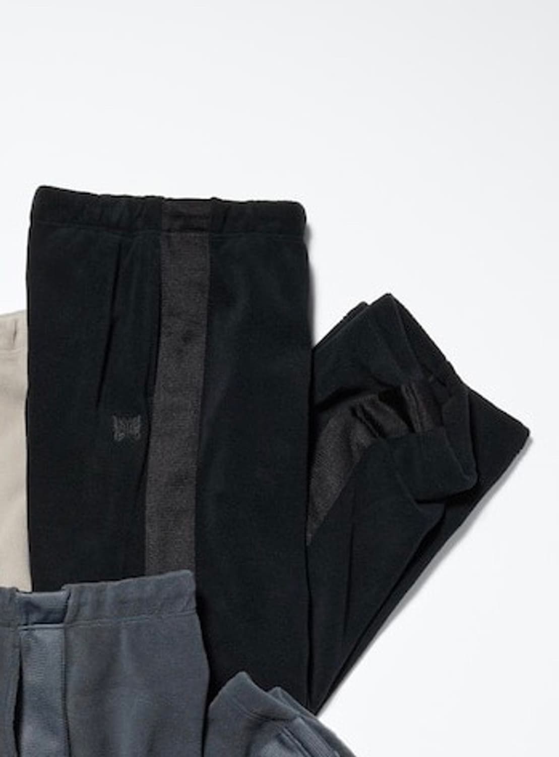 (M)유니클로 니들스 후리스 와이드 팬츠 블랙 판매합니다 상품이미지2