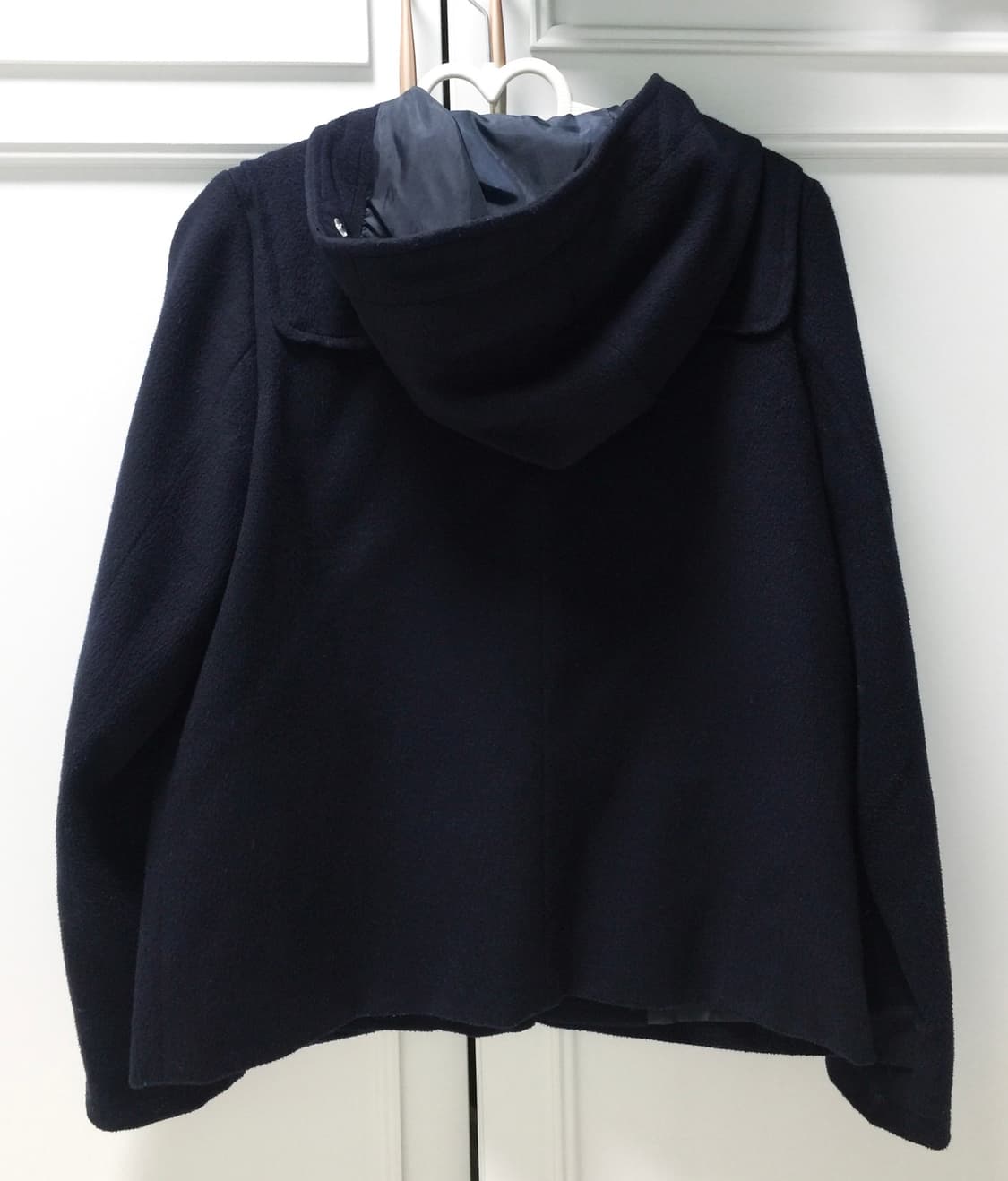 일본 빈티지 모리걸 어스뮤직 네이비 더플코트 상품이미지3