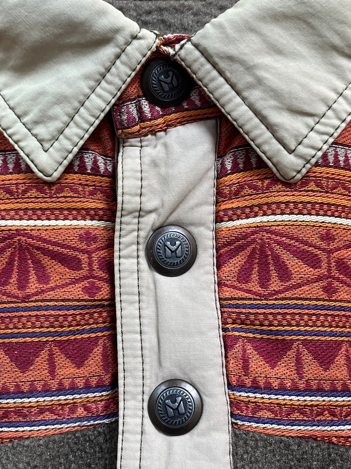 Millet 밀레 빈티지 오버핏 카라 플리스 상품이미지5