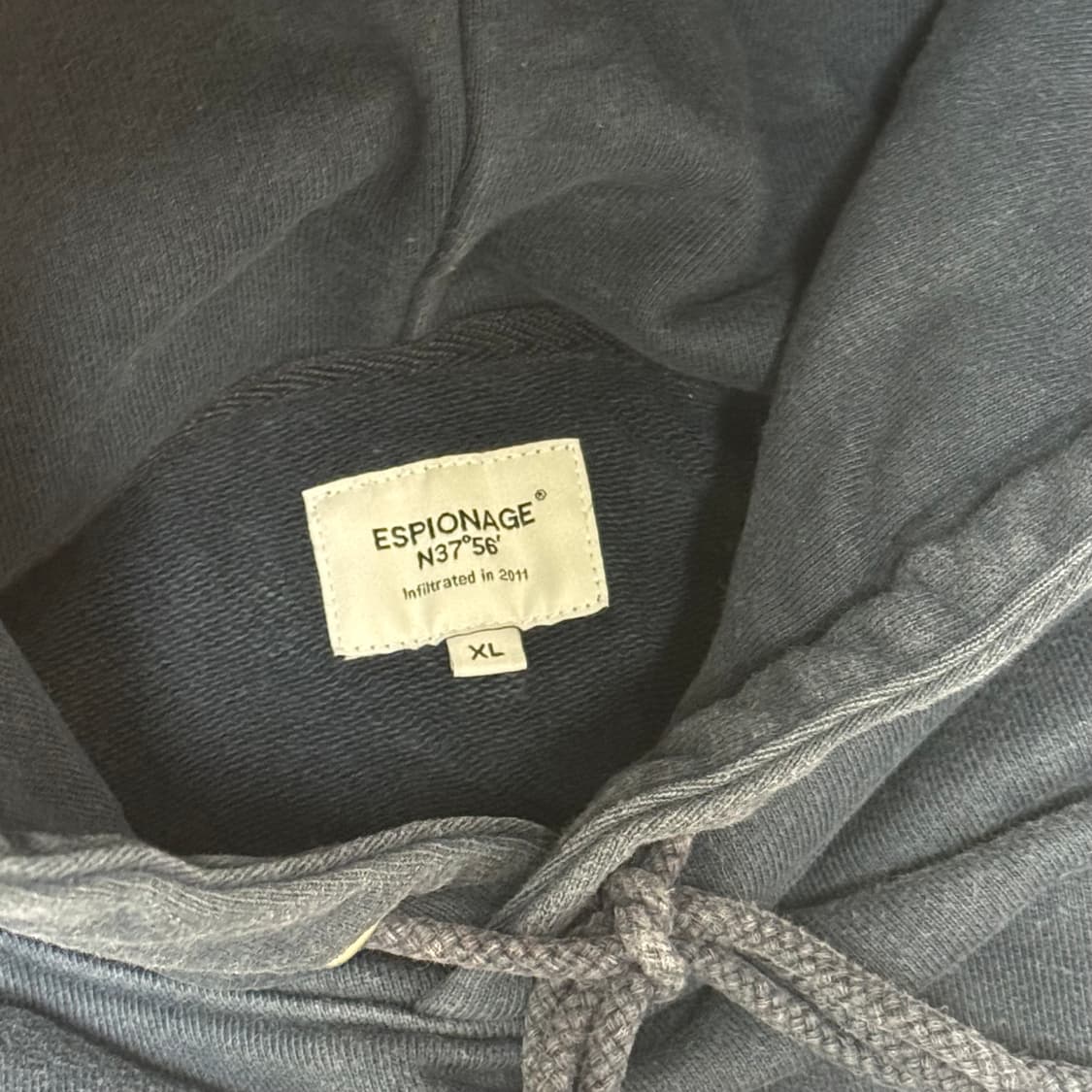 에스피오나지 헤비웨이트 네이비 후드 XL 상품이미지3