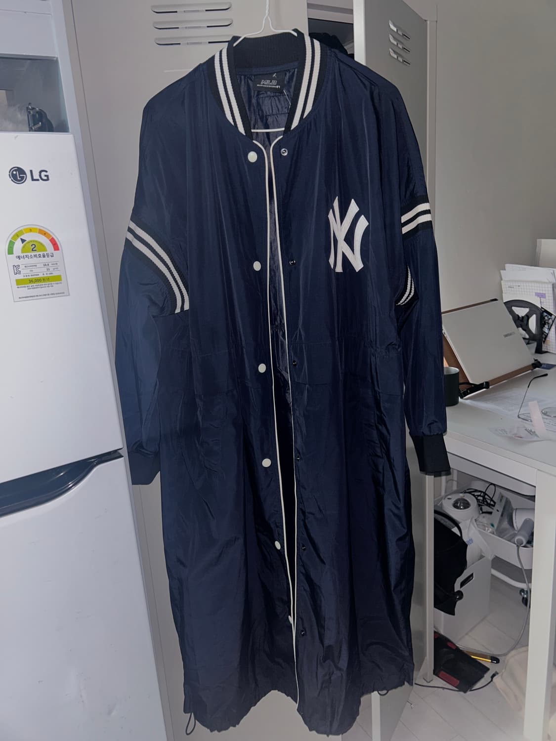 MLB 뉴욕 양키스 롱 야구 점퍼 상품이미지1