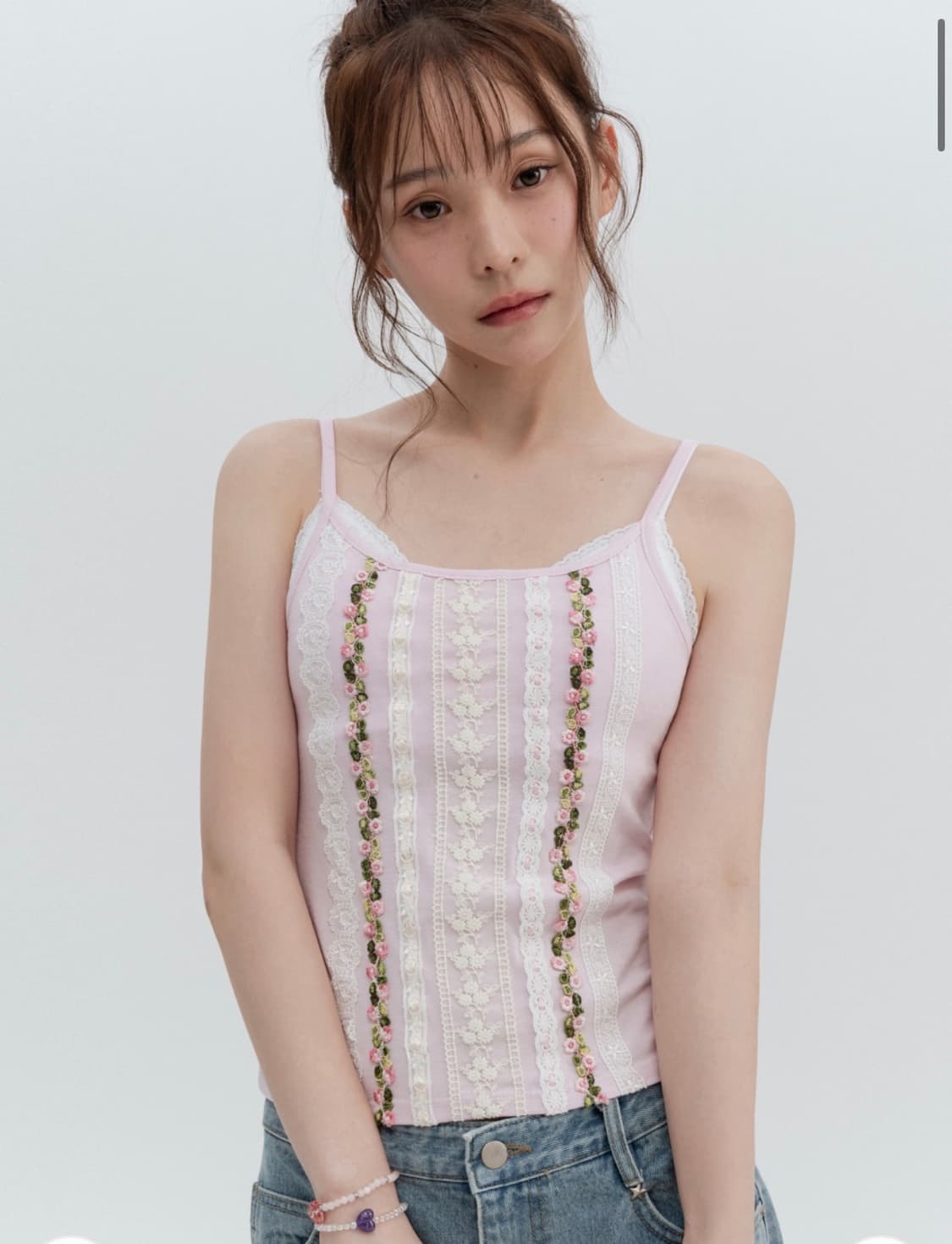 하이스쿨디스코 로즈 레이스 슬리브 상품이미지1