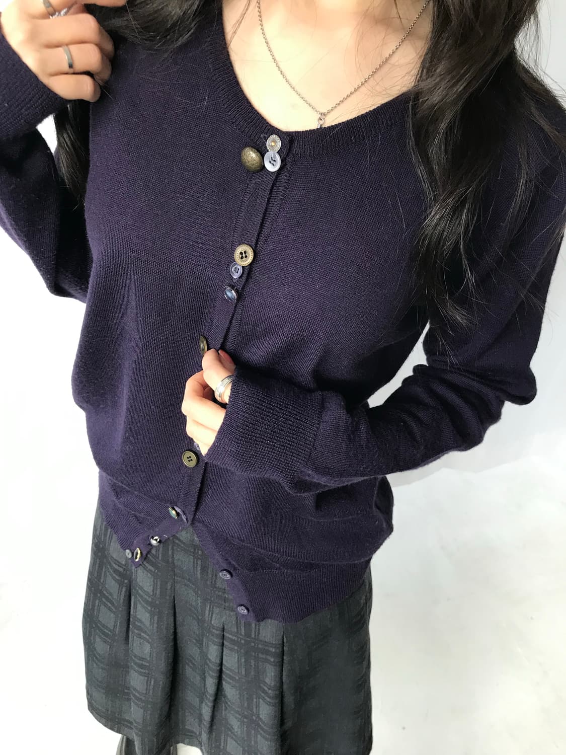 ⊹ A.V.V Standard  단추 컬렉션 가디건 상품이미지2