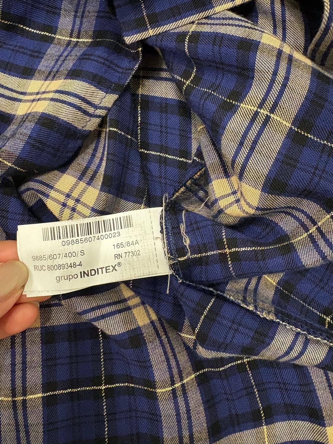 zara checkered shirt 상품이미지5