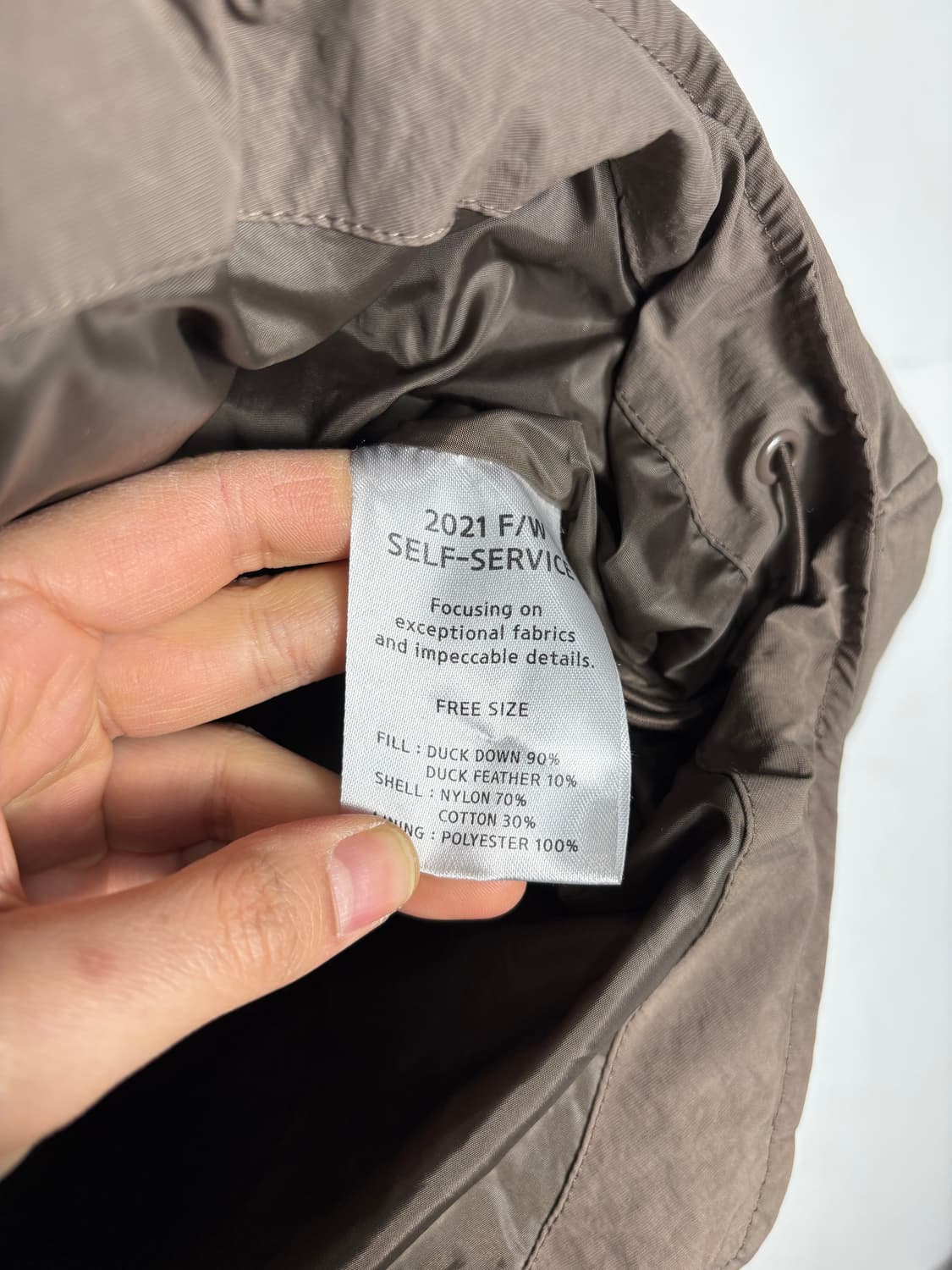 Self service 셀프 서비스 구스 다운 패딩 베스트 상품이미지4