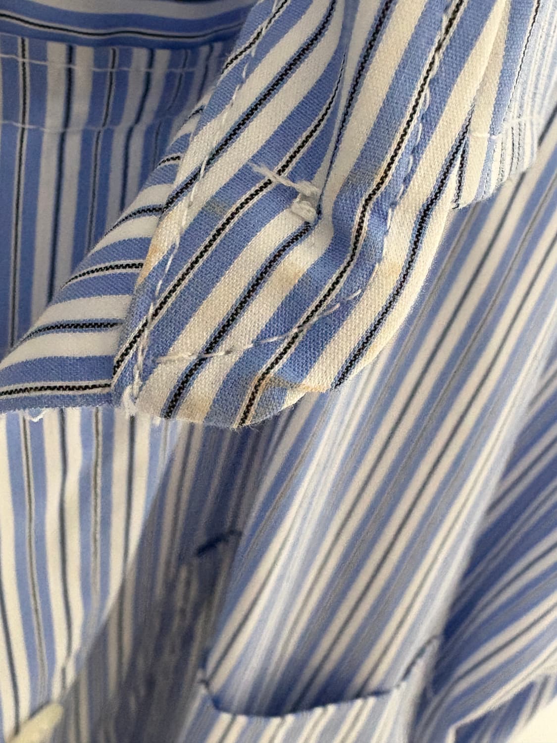 자라 스트라이프 배색 셔츠 상품이미지3