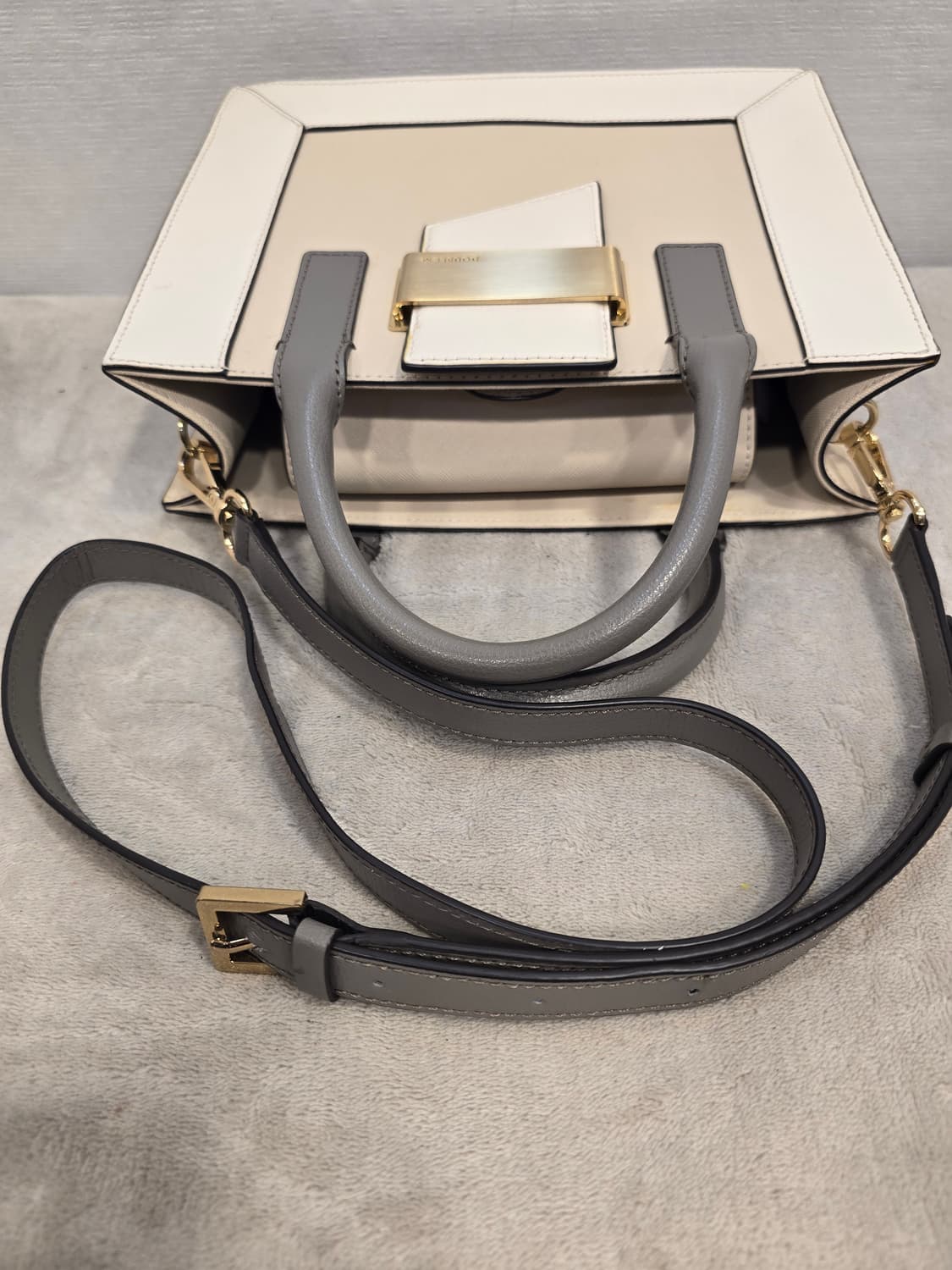 더블엠 토트백 숄더백 크로스백 베이지/화이트/그레이 상품이미지6