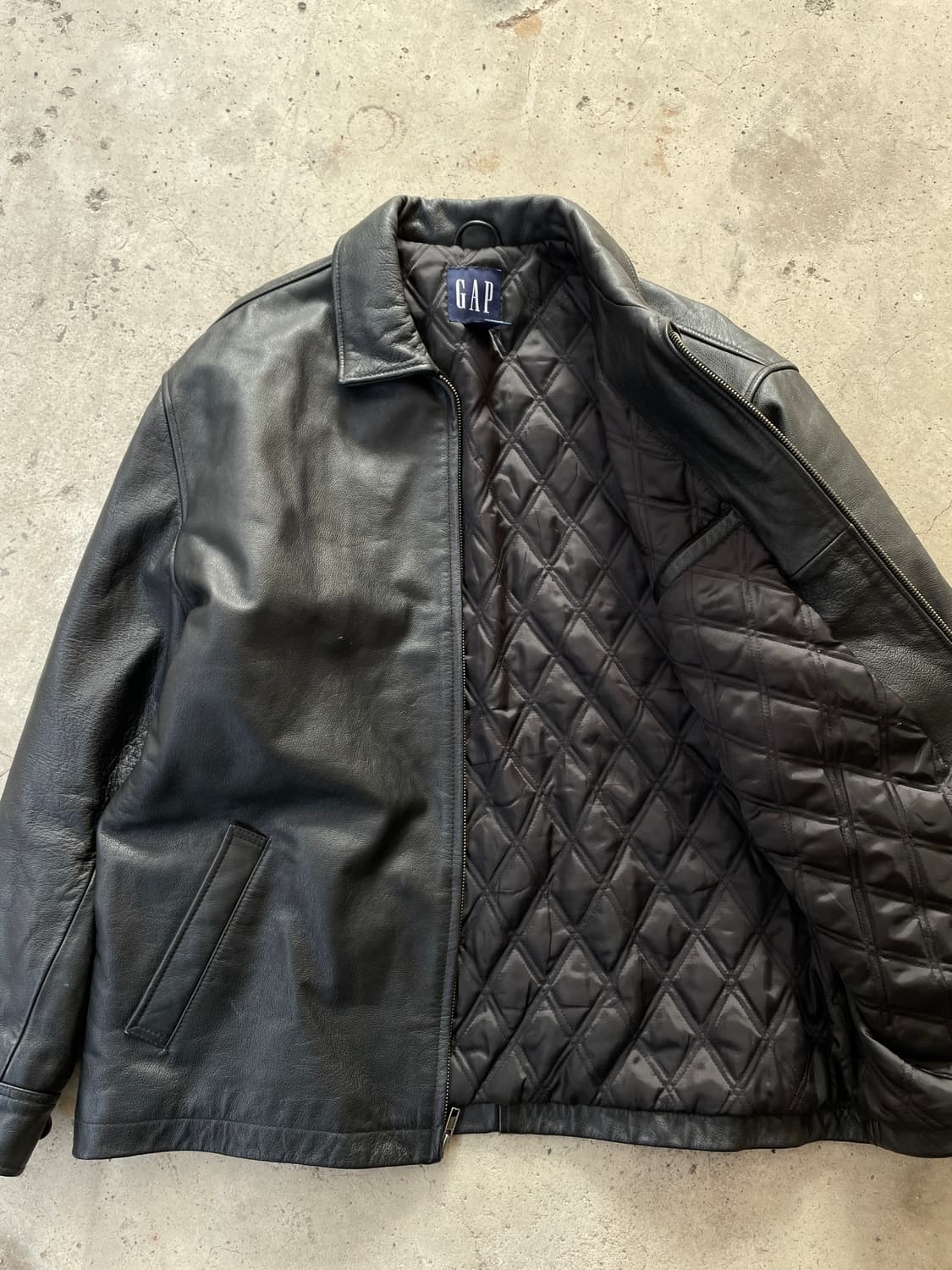 90s Old GAP Leather Jacket 상품이미지9