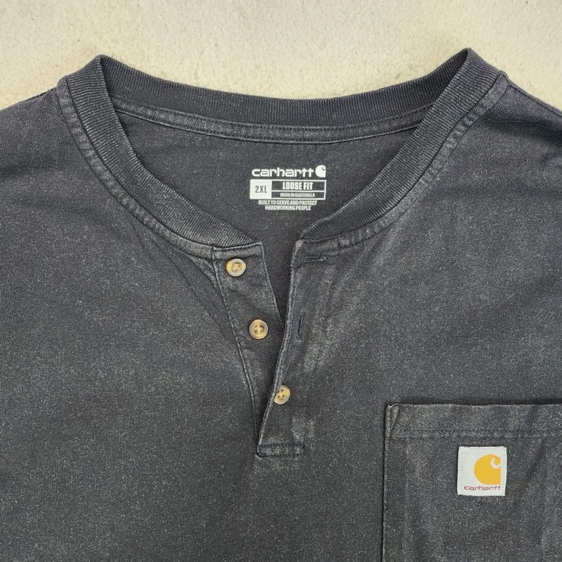 CARHARTT 헨리넥긴팔 티 Men 2XL 상품이미지5