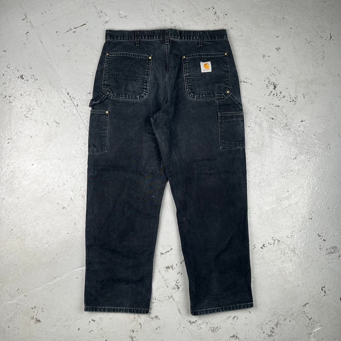 빈티지 칼하트 블랙 더블니 카펜터 팬츠 B01BLK 상품이미지4