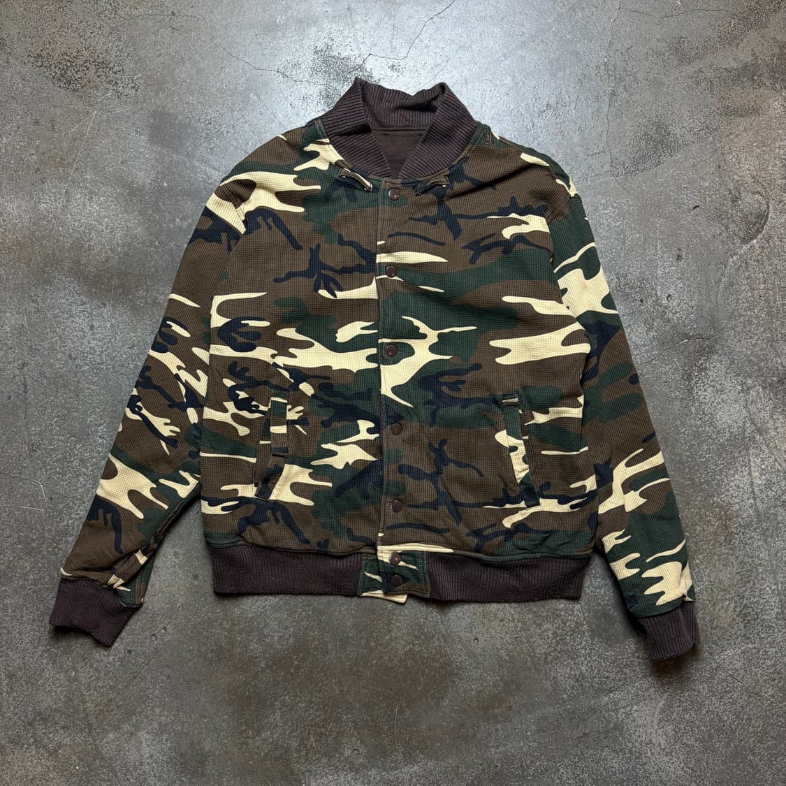 빈티지 카모 패턴 자켓 상품이미지1