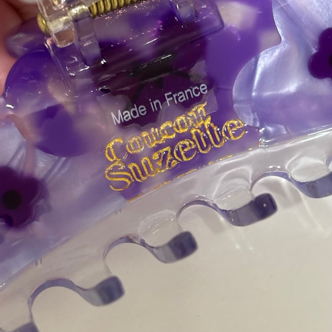 쿠쿠수제뜨 빅 퍼플 팬시 헤어집게핀 (새상품/제니 집게핀과 같은 브랜드) 상품이미지4