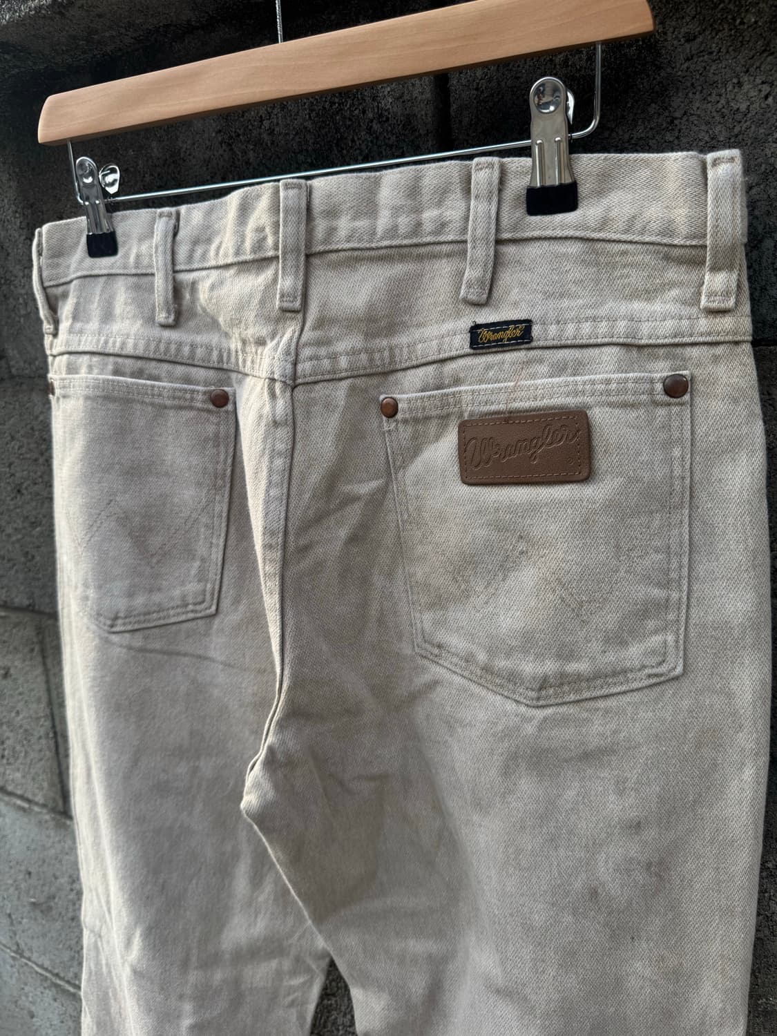 00s 랭글러 빈티지 936tan 카우보이컷 데님 팬츠 32 상품이미지4