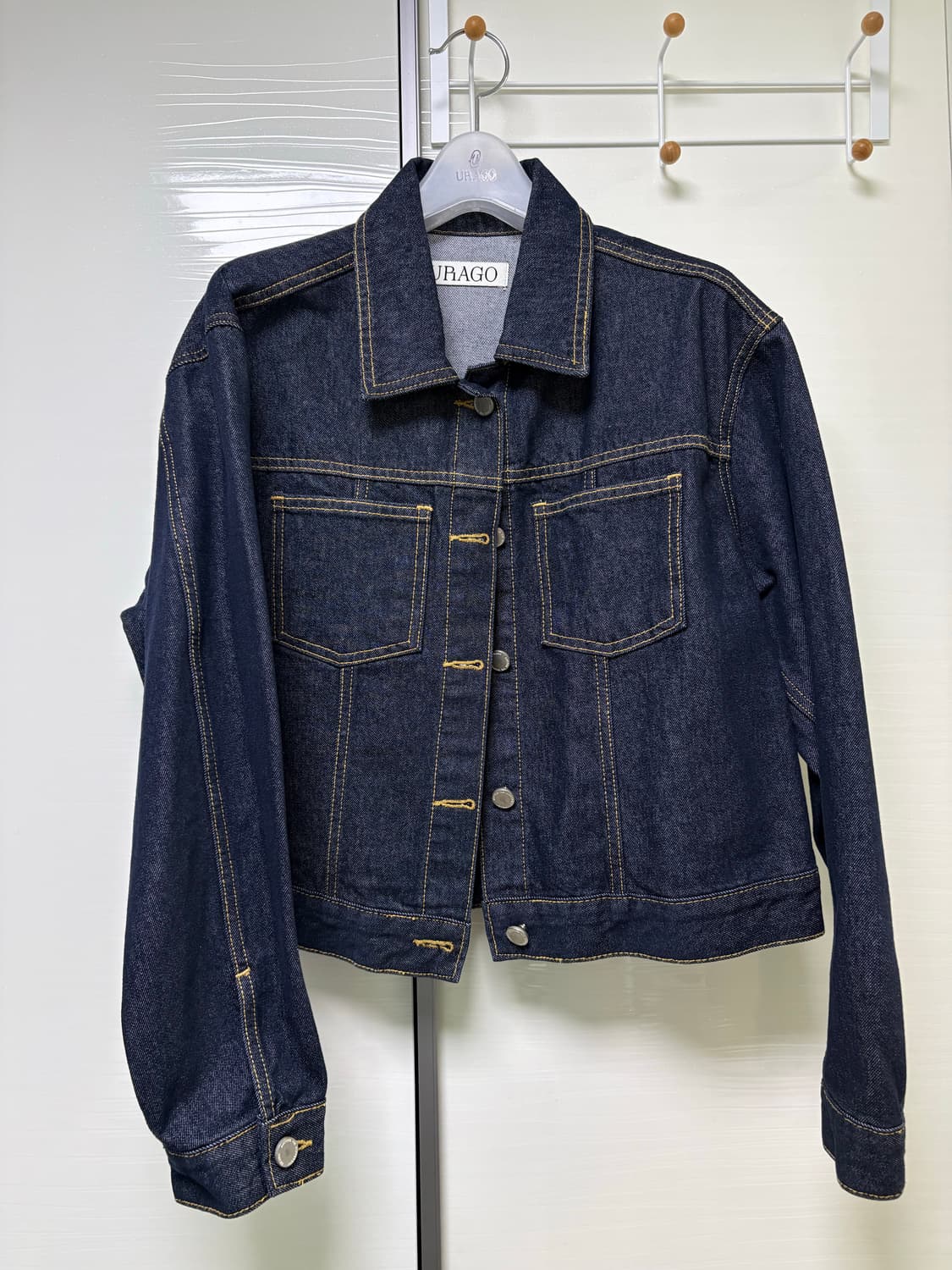 유라고 클래식 데님 자켓 인디고블루 상품이미지2