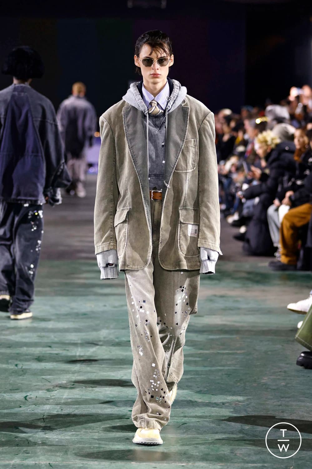 미하라야스히로 25fw 코듀로이 스티커 팬츠 상품이미지1